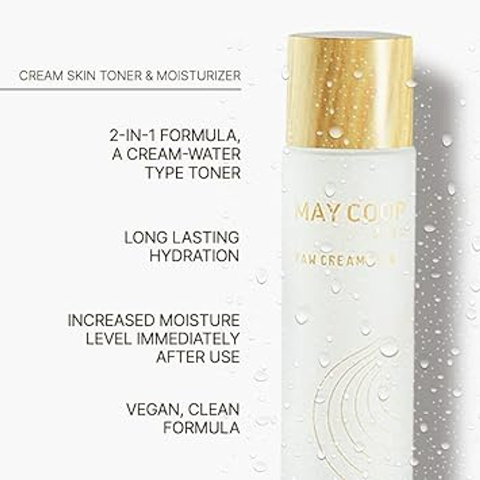 May Coop Facial Essence Toner 3.71 Fl. Oz -Face Moisturizer Skincare Raw Cream Skin Korean For Dry And Combination Skin Types From Natural Ingredinets Clean Beatuy
