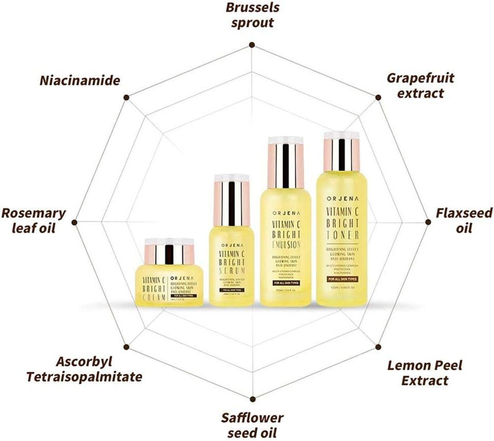 Orjena Vitamin C Bright Facial Toner_Toner For Face_Moisturizing_Kbeauty_Korean Skincare