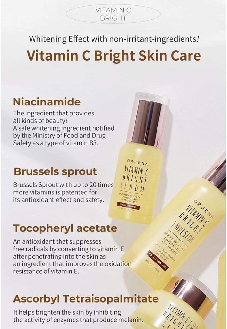 Orjena Vitamin C Bright Facial Toner_Toner For Face_Moisturizing_Kbeauty_Korean Skincare