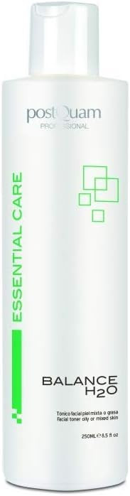 Postquam Professional Balance H2O Facial Tonic For Mixed Or Oily Skin 250Ml  Spanish Beauty  Mentholated Solution With Algae  Regulates Excess Sebaceous Secretion- Hydrates And Refreshes Skin