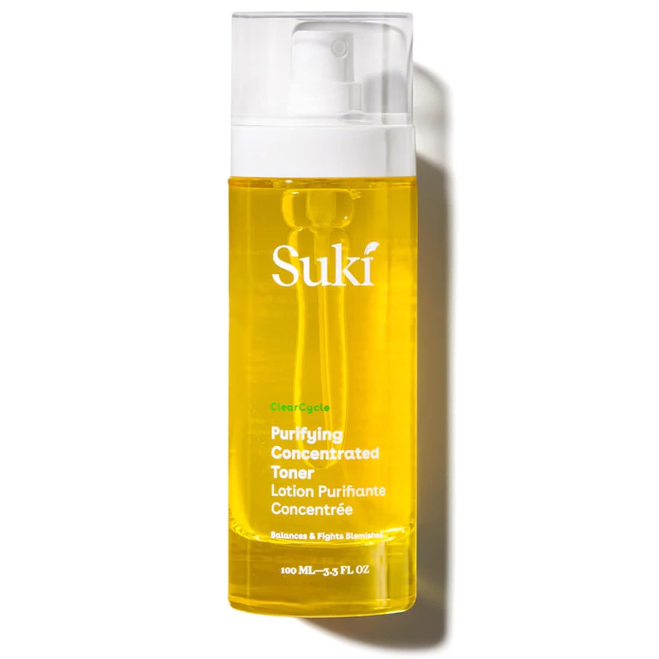 Suki Skincare Purifying Concentrated Facial Toner With High-Potency Rose Concentrate, Salicylic Acid & Vitamin C Toner For Face - Clarifying Toner Balances Facial Oil & Improves Complexion 3.38 Fl Oz