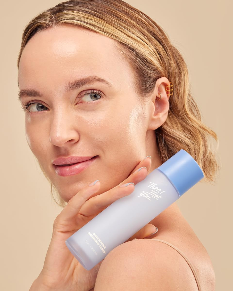 Then I Met You Birch Milk Refining Toner, Exfoliating & Hydrating Face Toner With Birch Juice, Ahas & Phas, Vegan & Clean Skincare, 3.38 Oz