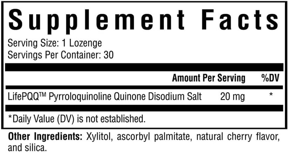 Seeking Health Pqq, 20 Mg Pyrroloquinoline Quinone (Pqq) Per Lozenge, Antioxidant-Like Nutrients To Support Healthy Aging And Oxidative Stress, Vegetarian And Vegan (30 Lozenges)