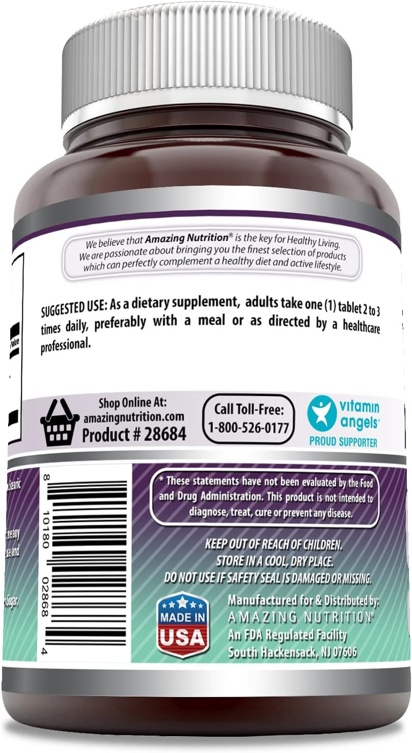 Amazing Formulas Optimsm 1000Mg 200 Tablets Supplement | Non-Gmo | Gluten Free | Made In Usa