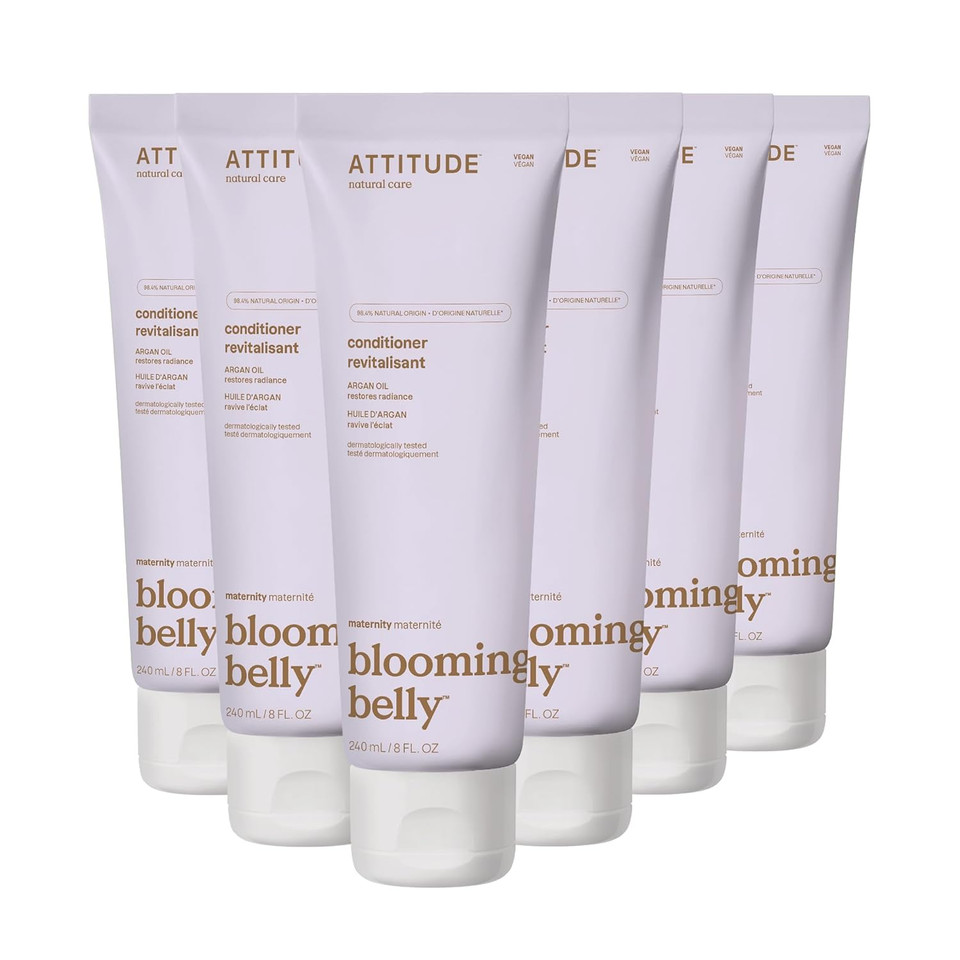 Attitude Pregnancy Conditioner, Dermatologically Tested, Plant And Mineral-Based, Vegan Maternity Products, Argan Oil, 8 Fl Oz