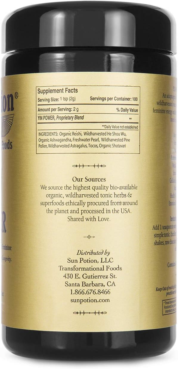 Sun Potion - Yin Power - Tonic Herbal Formula For The Feminine - 200G
