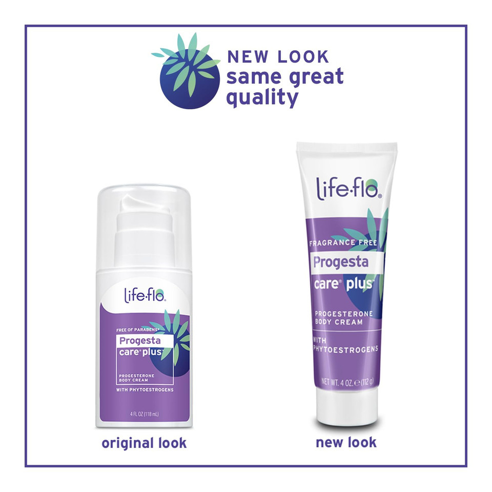 Life-Flo Progesta-Care Plus, Progesterone Cream For Women With 20Mg Usp Progesterone & Phytoestrogens, May Help Support A Womanã¢ÂS Healthy Balance At Midlife, Fragrance Free, Made Without Parabens, 4Oz