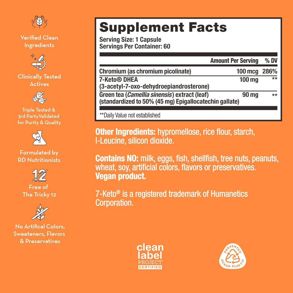 Hum Ripped Rooster - Natural Green Tea Supplement To Boost Metabolism, Control Cravings, Burn Fat & Support A Healthy Diet & Weight Management (60 Capsules)