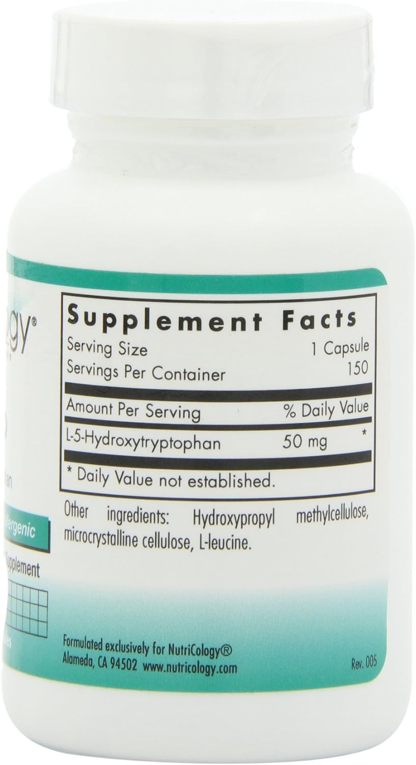 Nutricology 5 Htp, Vegicaps, 150-Count