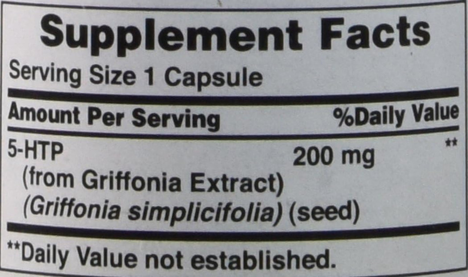 Puritan'S Pride 5-Htp 200 Mg Capsules, 60 Count