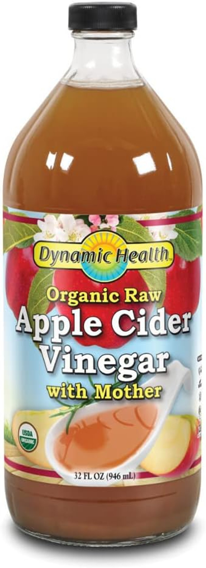 Dynamic Health Apple Cider Vinegar W Mother Organic | 32 Oz