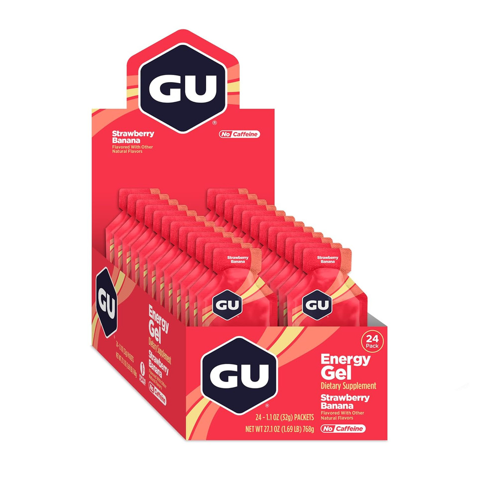 Gu Energy Original Sports Nutrition Energy Gel, 24-Count, Birthday Cake