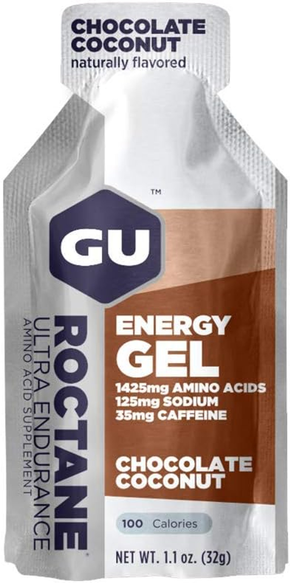 Gu Energy Roctane Ultra Endurance Energy Gel, Quick On-The-Go Sports Nutrition For Running And Cycling, Chocolate Coconut (24 Packets)