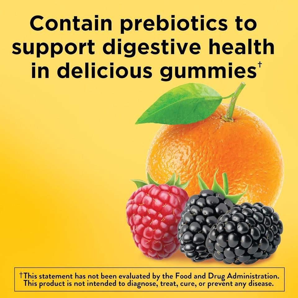 Nature Made Kids First Fiber Gummies, Fiber Supplement For Digestive Health Support, 60 Gummies, 30 Day Supply