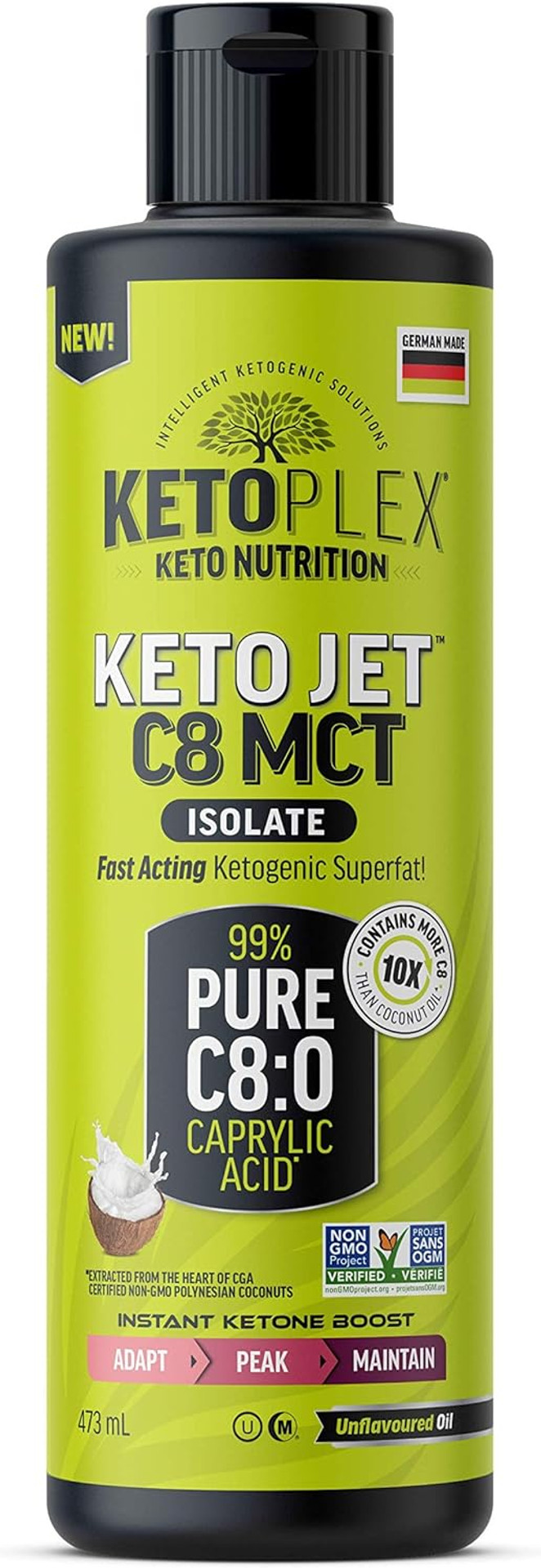 Ketoplex Ketojetã¢Â C8 Mct Isolate Oil, 473 Ml