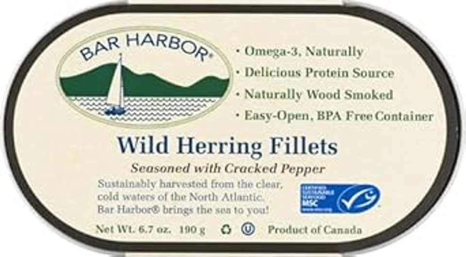Bar Harbor All Natural Smoked Herring Cracked Pepper Oz, 6.7 Ounce