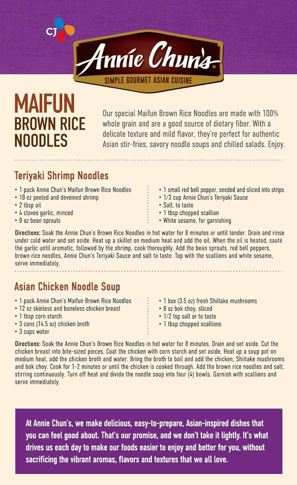 Annie Chun'S Brown Rice Noodles, Maifun | Vegan, 8-Oz (Pack Of 6) | Whole Grain | Gluten-Free Alternative To Angel Hair Pasta (43713-60947)