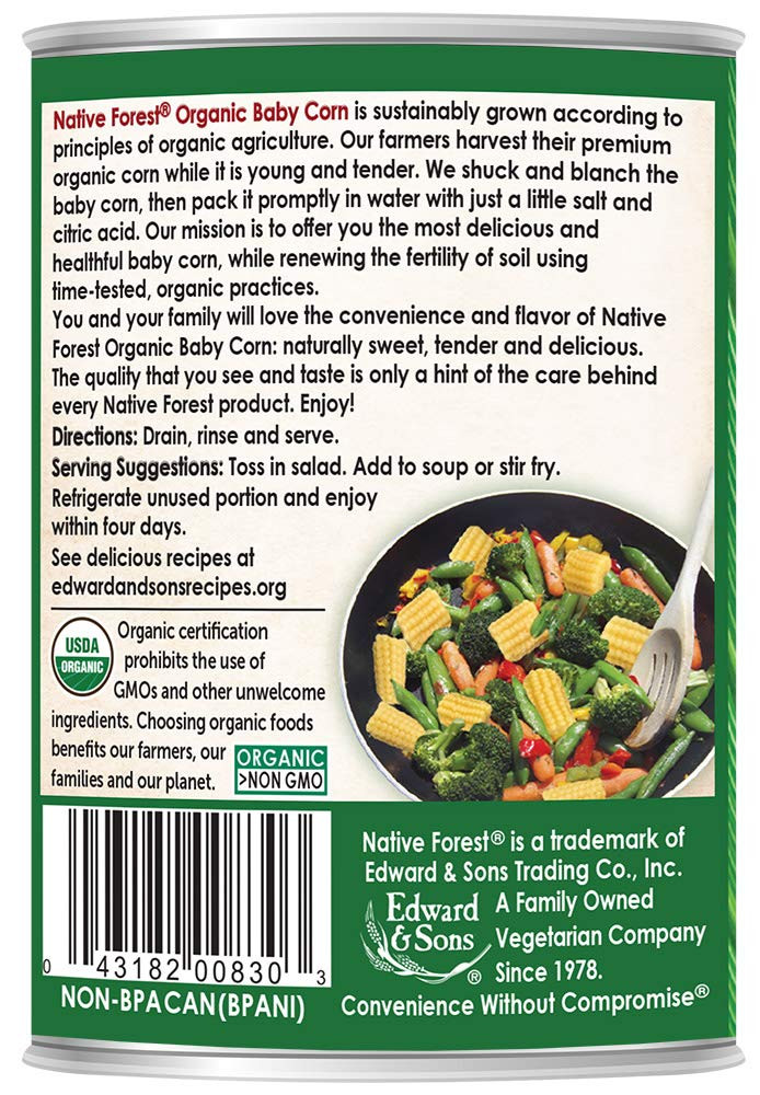 Native Forest Organic Cut Baby Corn, 14-Ounce Cans (Pack Of 6)14 Ounce (Pack Of 6)