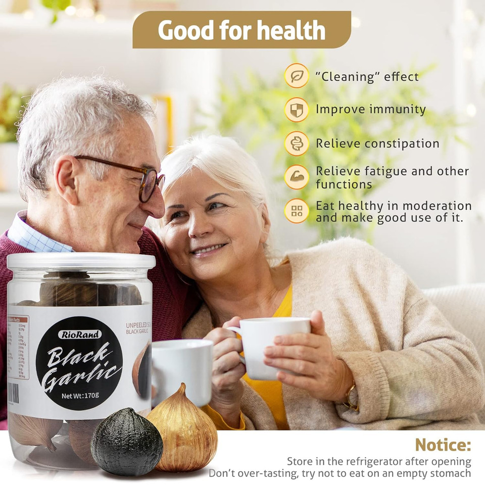 Black Garlic 170G Whole Black Garlic Aged For Full 90 Days Black Garlic Jar 0.37 Pounds6 Ounce (Pack Of 1)