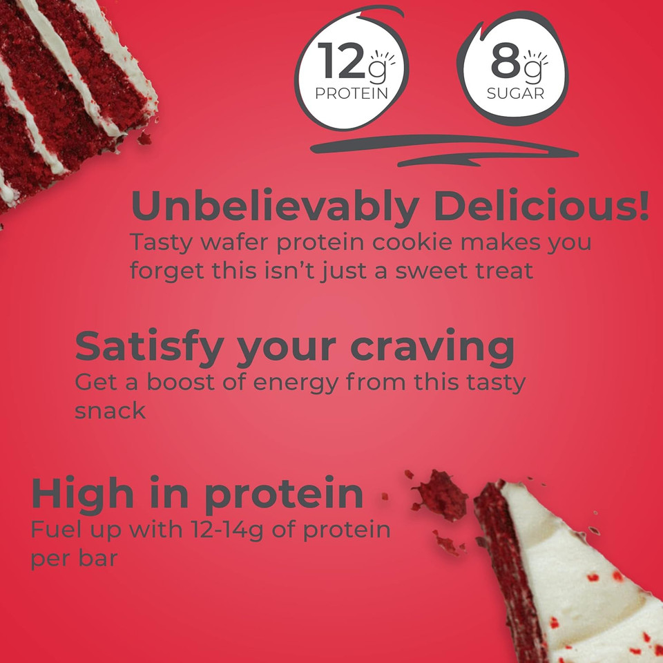 Power Crunch Protein Wafer Bars, High Protein Snacks With Delicious Taste, Chocolate Coconut, 1.4 Ounce (12 Count)