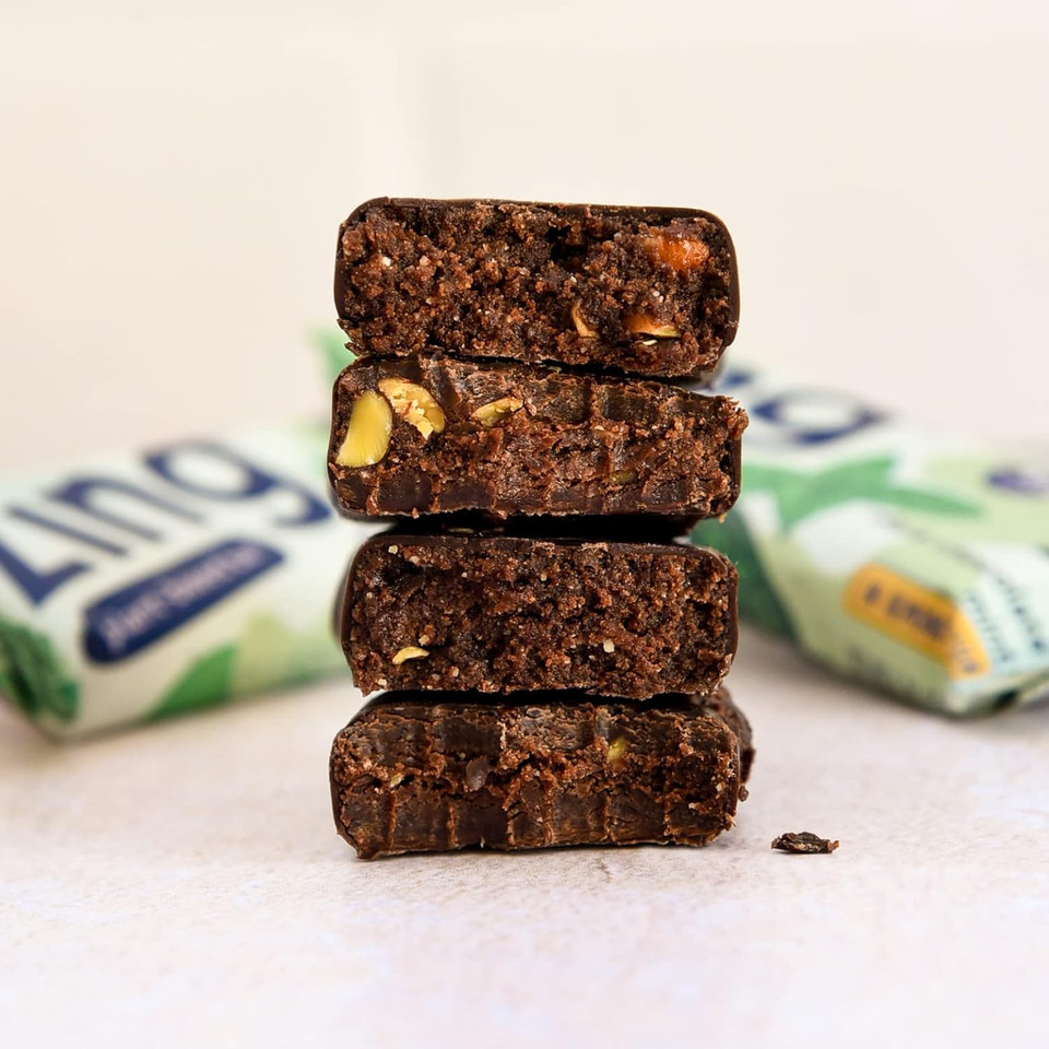 Zing Bars Plant Based Protein Bar, Dark Chocolate Mint Nutrition Bar, 10G Protein 5G Fiber, Vegan, Gluten Free, Soy Free, Non Gmo, 12 Count