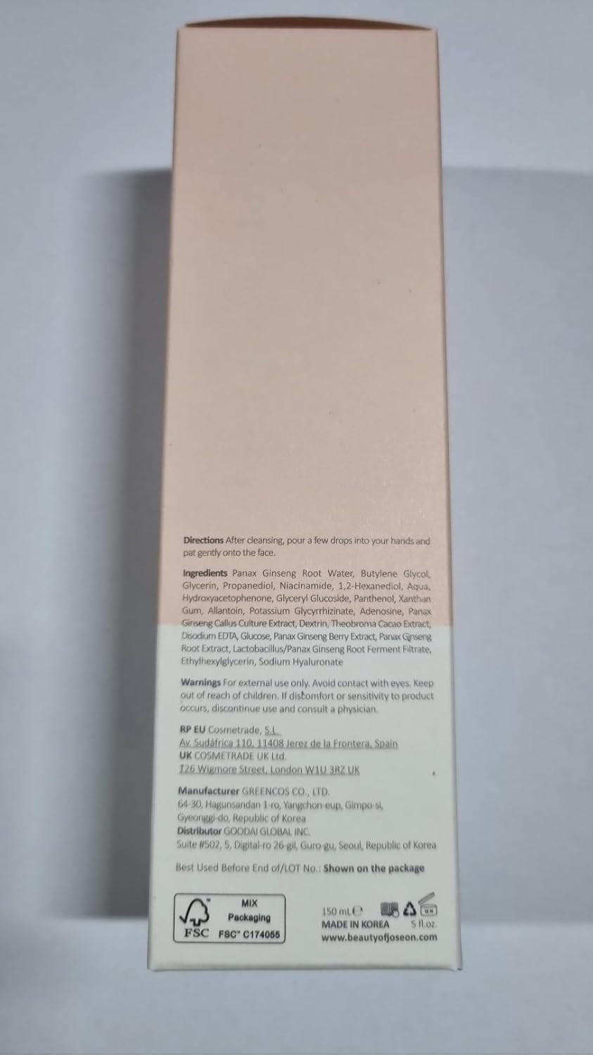 Beauty of Joseon Ginseng Essence Water, 150ml, 5fl.oz