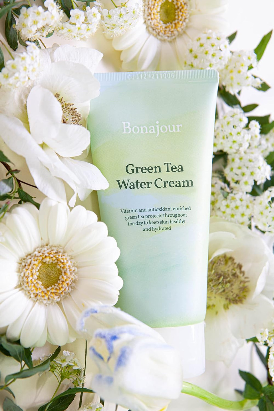 Bonajour] Green Tea Water Bomb Vegan Moisturizing Facial Gel Cream For Sensitive Skin - Anti-Wrinkle & Brightening Care | Daily Hydrating Moisturizer 3.38 Fl. Oz -