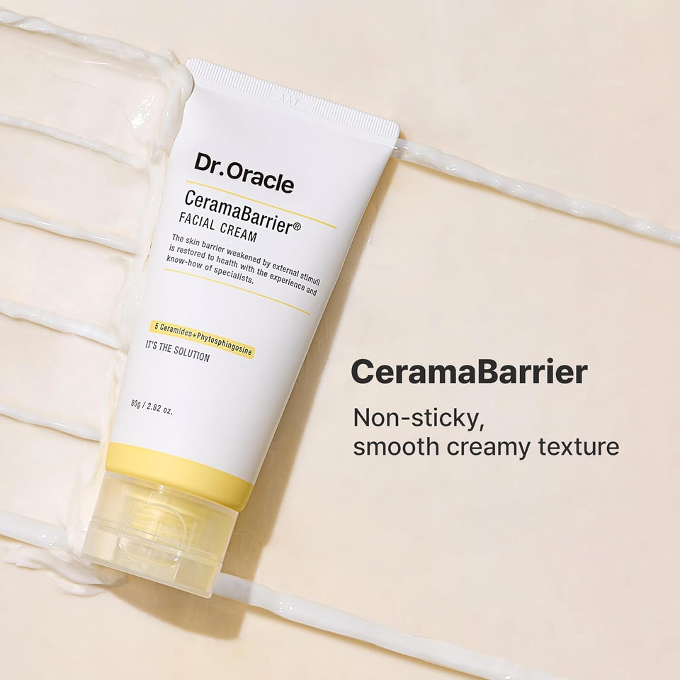 Dr.Oracle Ceramabarrier Facial Cream - Ceramide Moisturizer, Ceramide Moisturizer Cream, Face Moisturizer For Dry Sensitive Skin, (2.82 Oz) Dermatologist Tested Dr.Oracle Ceramabarrier Facial Cream - Ceramide Moisturizer, Ceramide Moisturizer Cream, Face Moisturizer For Dry Sensitive Skin, (2.82 Oz) Dermatologist Tested