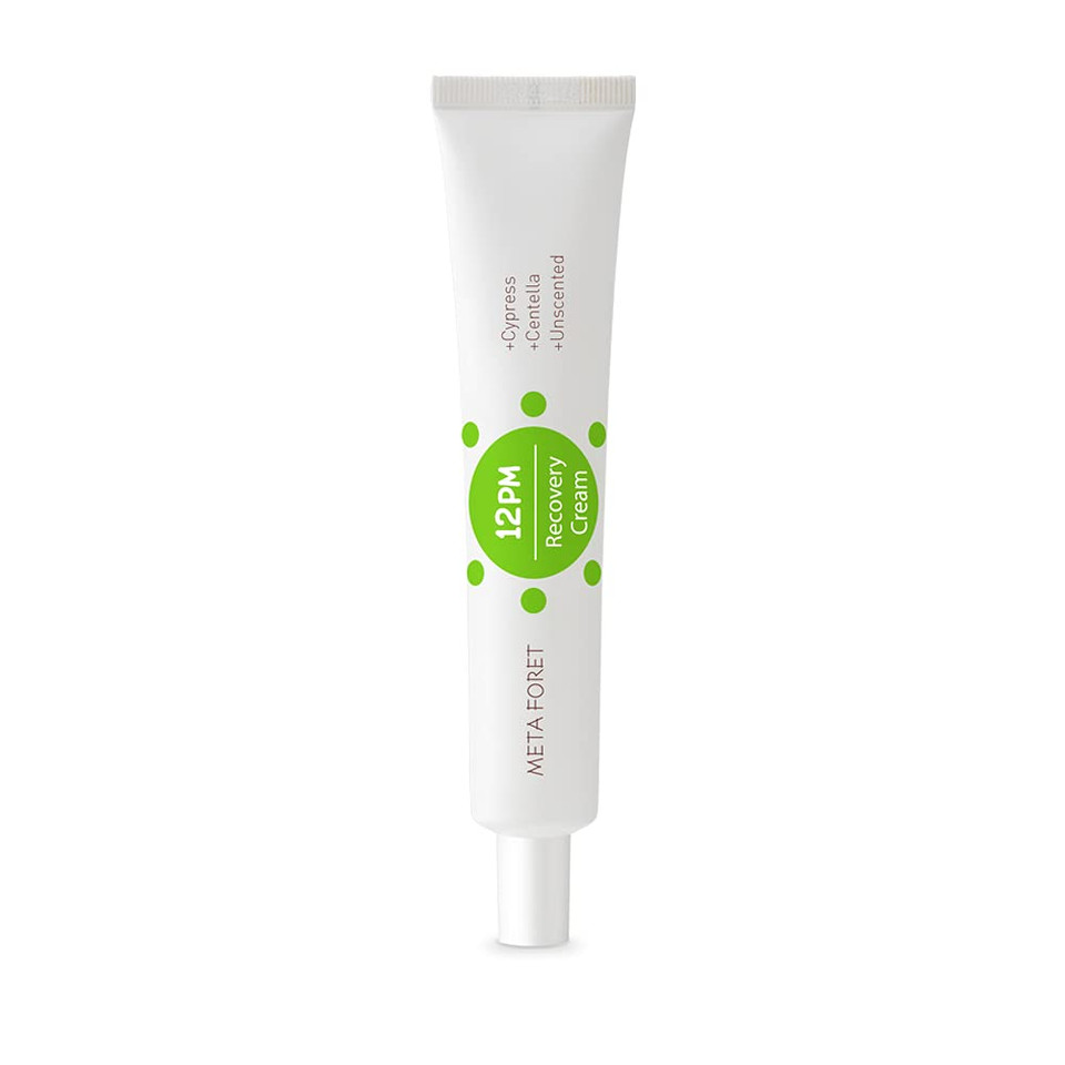 Meta Foret [Unscented] 12Pm Cypress Calming Recovery Cream 50Ml(1.69Oz) - Botanic Ingredients With Centalla Asiatica, Panthenol, Ceramide Face Moisturizer, Vegan Friendly