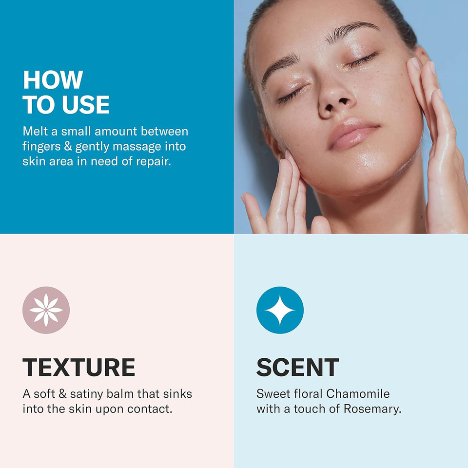 Odacite Skin Care - Face Moisturizer - Le-Blue Balm Repair Balm, Blue Chamomile & Shea Butter - Multipurpose Anti-Aging For Soft, Healthy & Nourished Skin - Mature, Dry Or Sensitive Skin