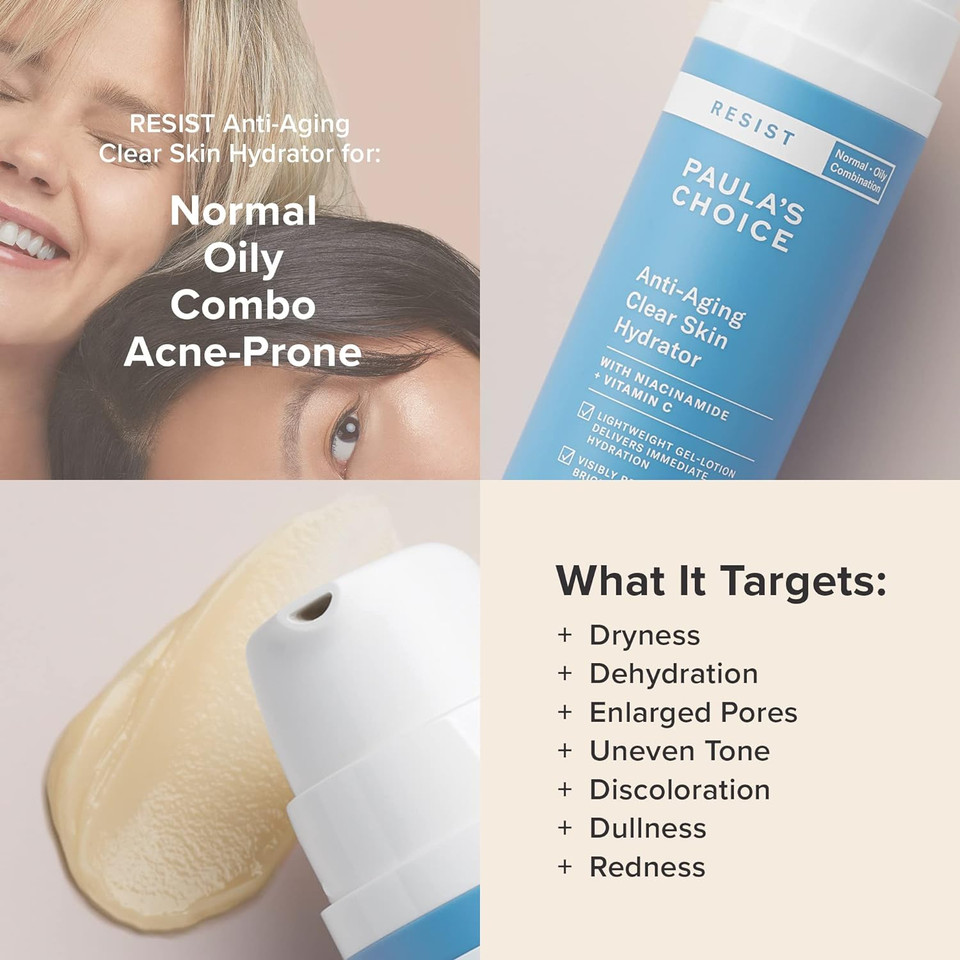 Paula'S Choice-Resist Anti-Aging Clear Skin Hydrator Moisturizer, 1.7 Oz Bottle