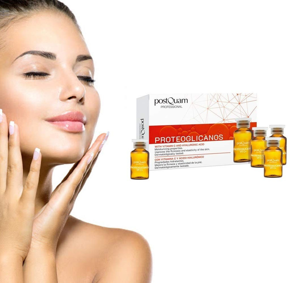 Postquam Professional Proteoglycans Vit C 10 2Ml  Vitamin C - Spanish Beauty - Skin Care - Moisturizing Effect - Daily  Anti-Aging - Helps Firmness And Elasticity - Smoother Skin