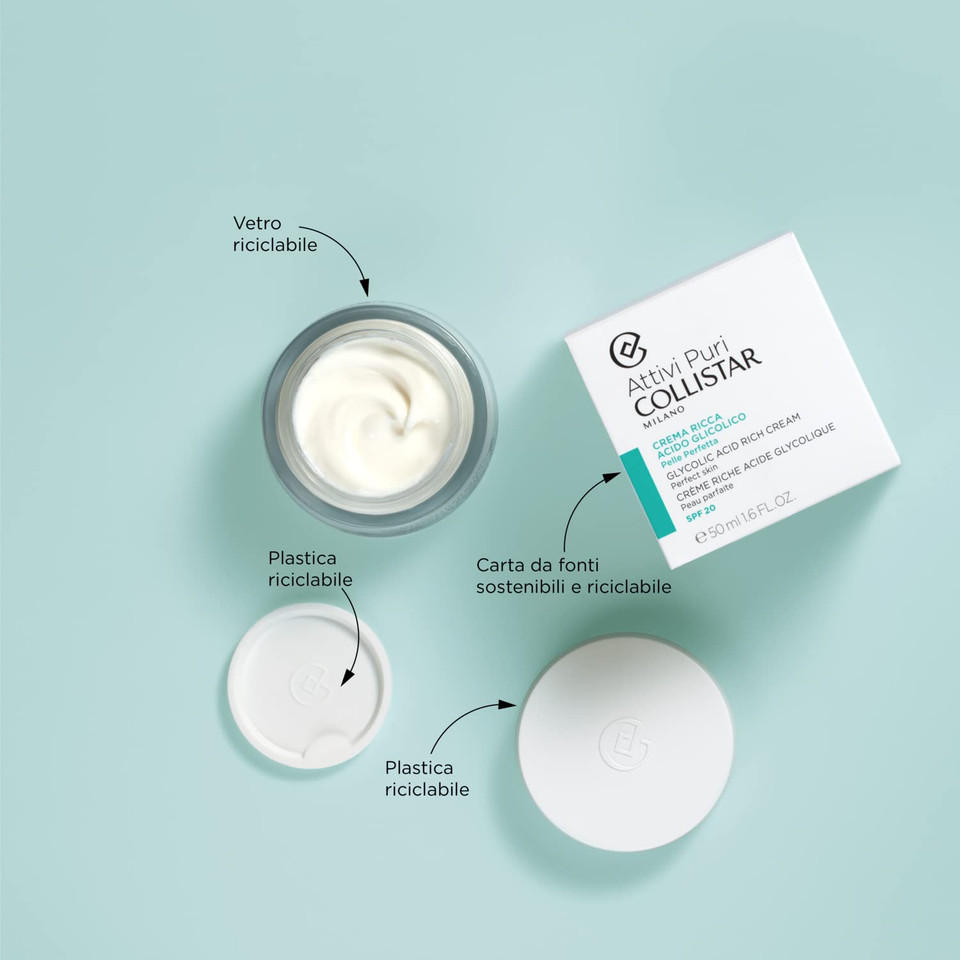 Pure Actives Glycolic Acid Rich Cream Perfect Skin 50 Ml By Collistar