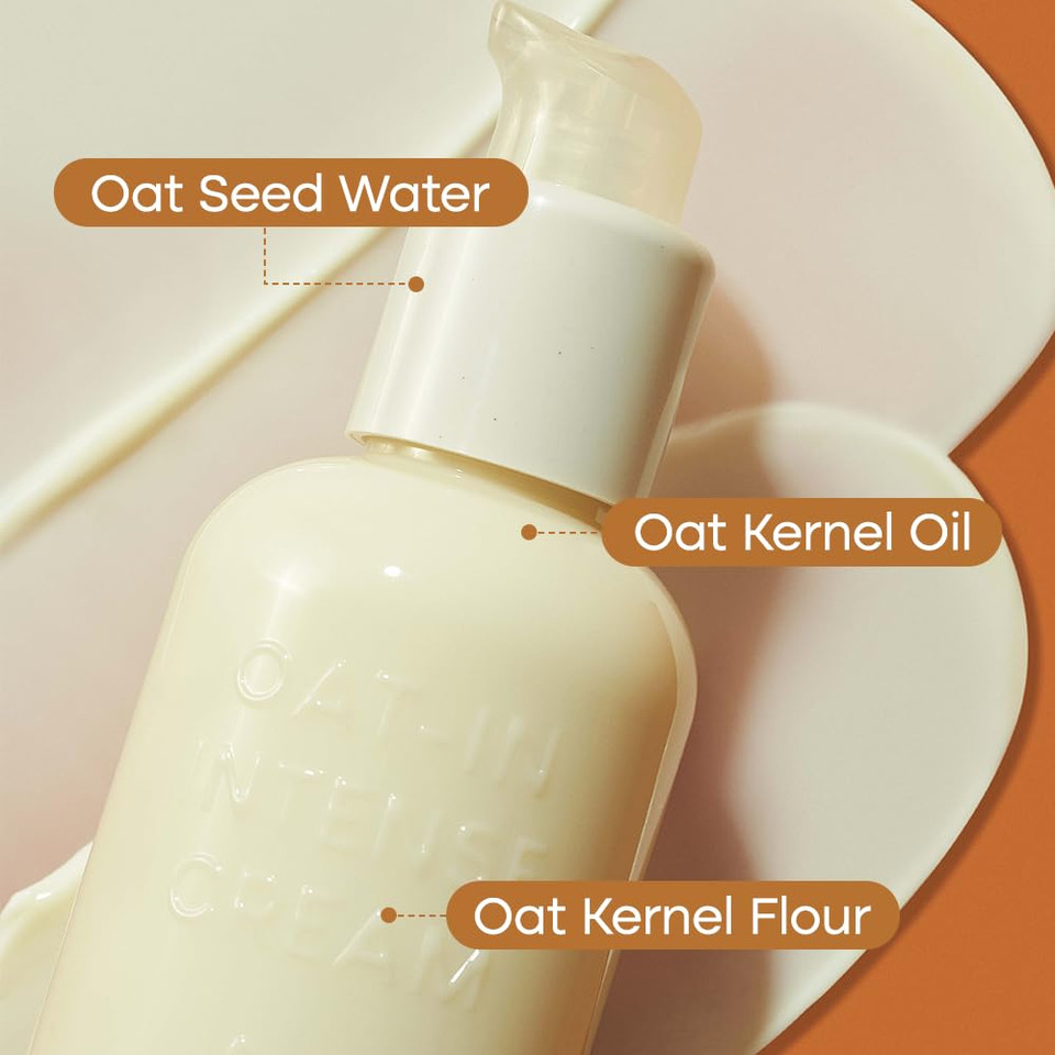 Purito Oat-In Intense Cream 150Ml / 5.07 Fl. Oz, Vegan Ingredients, Cruelty-Free, Facial Cream