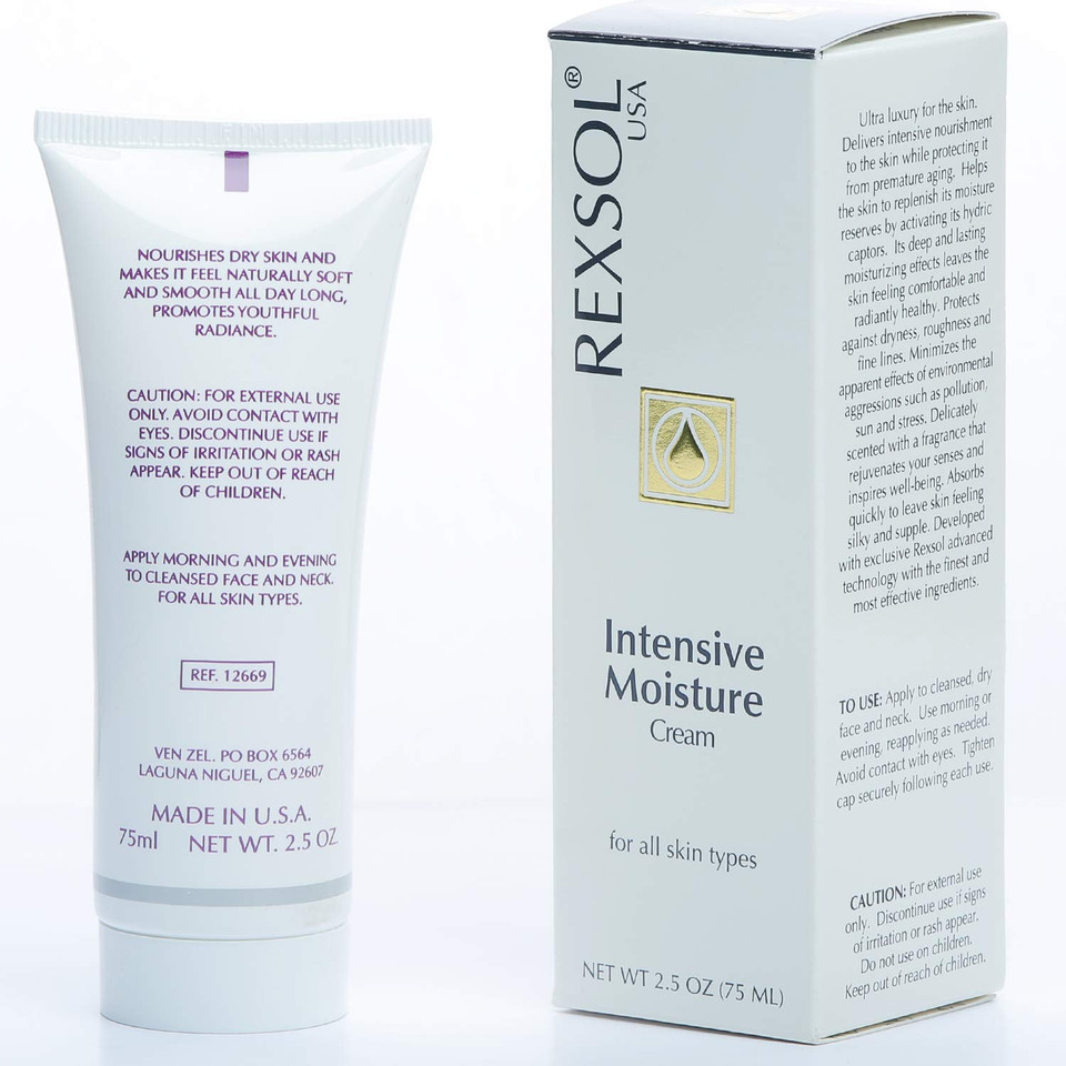 Rexsol Intensive Moisturizer Cream | Daily Face And Body Moisturizer For All Skin Types. (75 Ml / 2.5 Fl Oz)