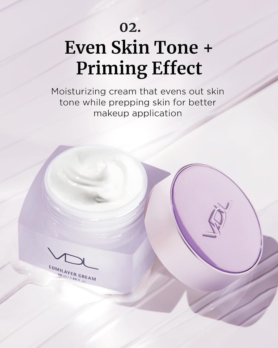 Vdl Lumilayer Cream - Illuminating And Volumizing Cream For Radiant, Hydrated Skin & Luminous Transformation (1.69 Fl Oz) | Korean Skincare
