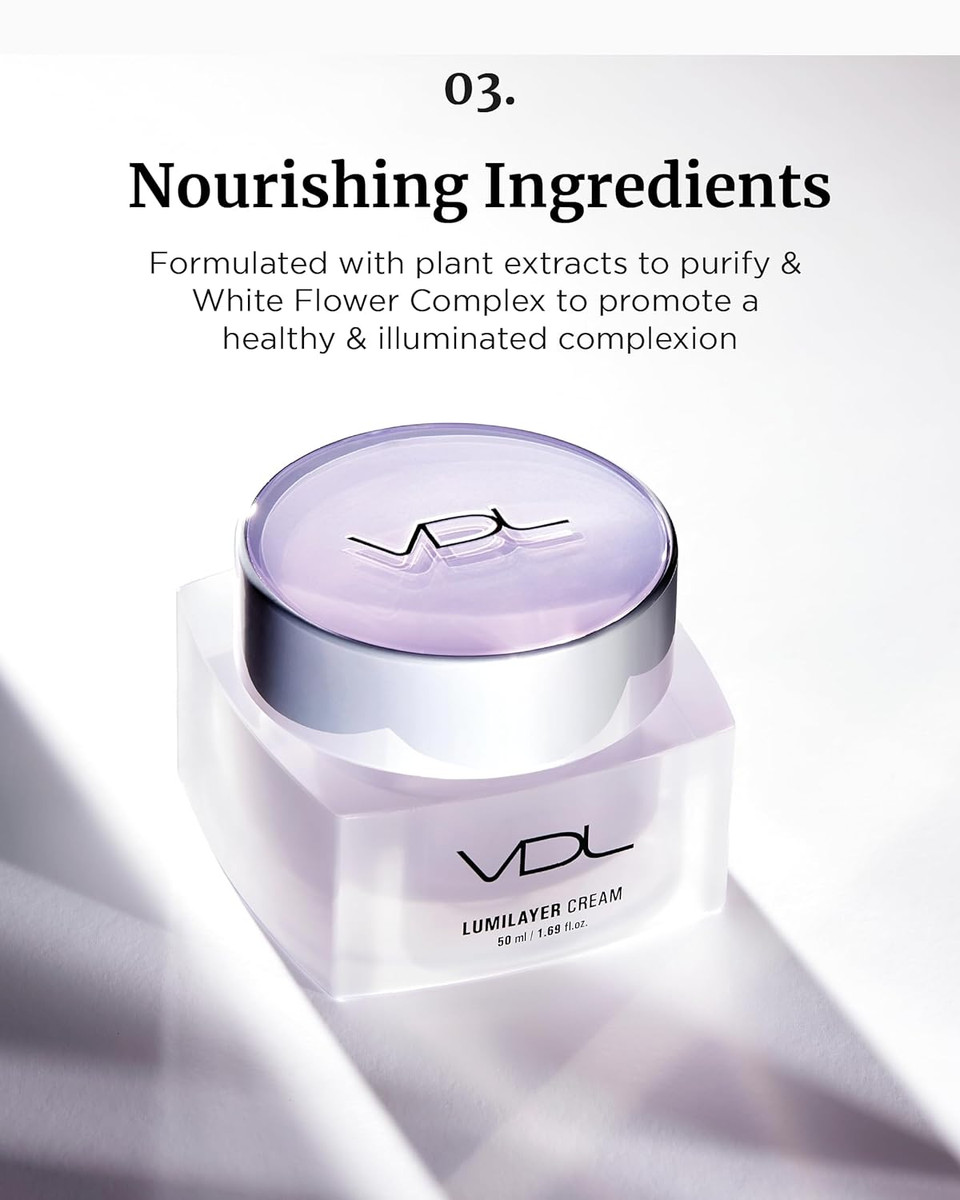 Vdl Lumilayer Cream - Illuminating And Volumizing Cream For Radiant, Hydrated Skin & Luminous Transformation (1.69 Fl Oz) | Korean Skincare