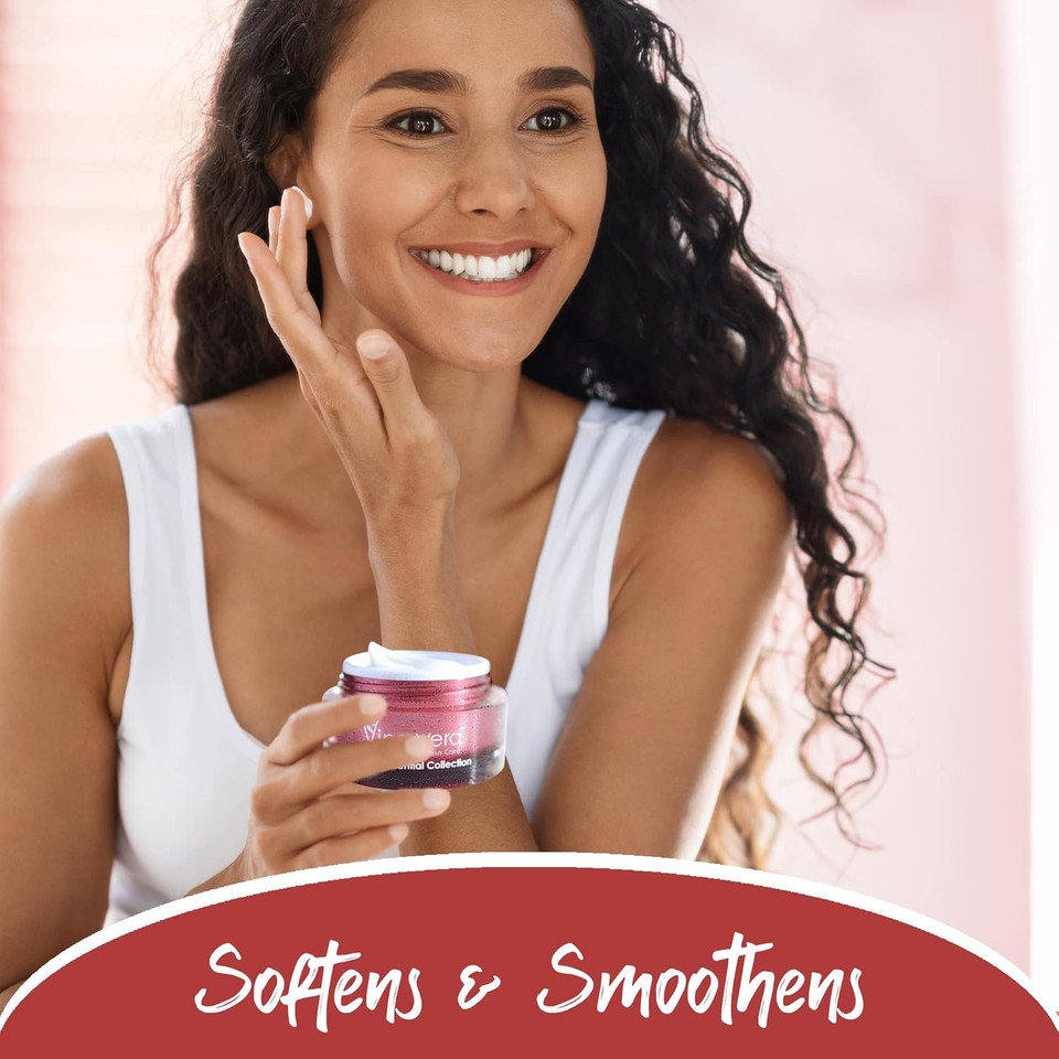 Vine Vera Resveratrol Merlot Moisture Day Cream Resveratrol Skin Care Face Moisturizer - Merlot Face Cream For All Skin Types Products For Anti Aging - 52 G / 1.83 Oz