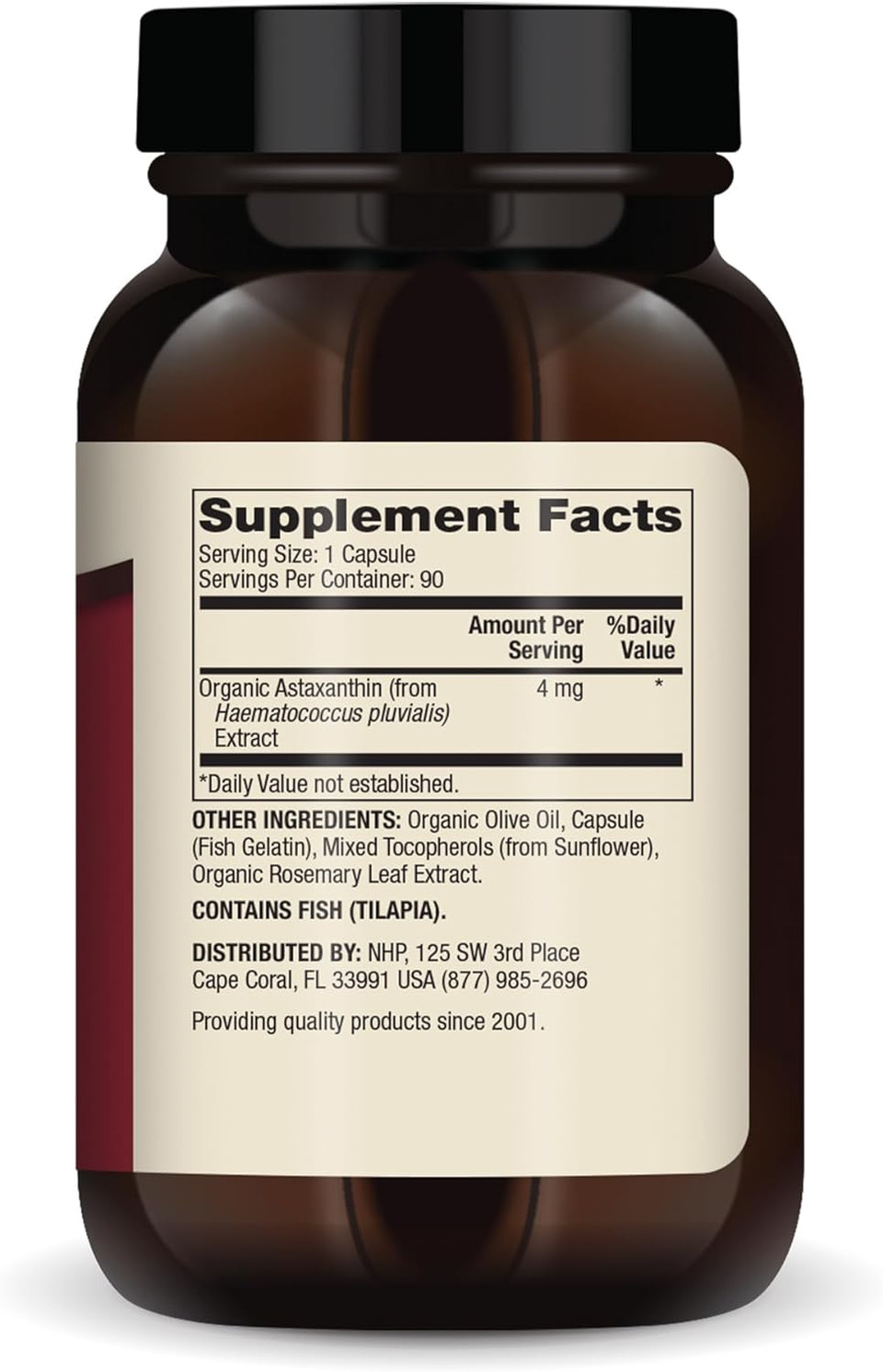 Dr. Mercola Astaxanthin, 90 Servings (90 Capsules), Dietary Supplement, 4 Mg Per Capsule, Provides Antioxidant Power For Overall Health, Non-Gmo90 Count (Pack Of 1)