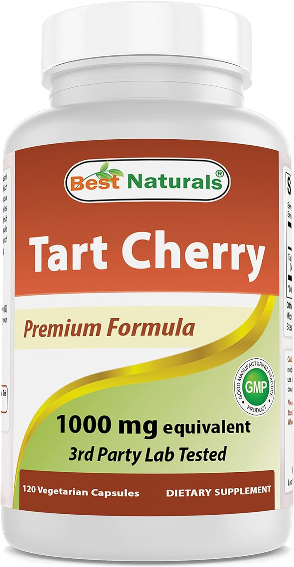 Best Naturals Tart Cherry Extract 1000 Mg (Non-Gmo) Veggie Capsules - Promotes Healthy Uric Acid Levels Within Normal Range, Healthy Joint Function & Promotes Healthy Sleep Cycle, 120 Count120 Count (Pack Of 1)