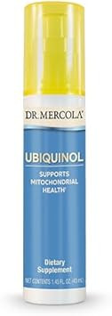 Dr. Mercola Ubiquinol Liquid Pump, 1.45 Fl. Oz. (43 Ml), About 18 Servings, Dietary Supplement, Supports Mitochondrial Health, Non-Gmo