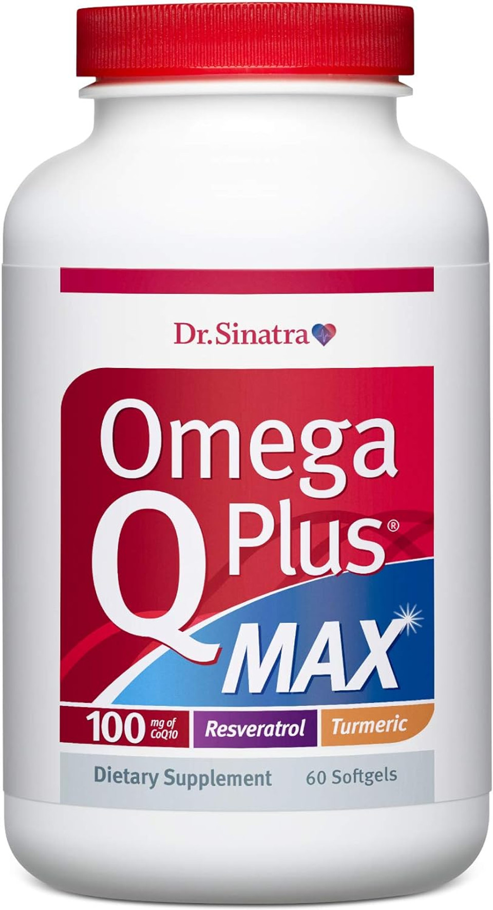 Dr. Sinatra Omega Q Plus Max  Advanced Heart Health And Healthy Aging Support With 100Mg Of Coq10 And Turmeric (60 Softgels | 30-Day Supply)