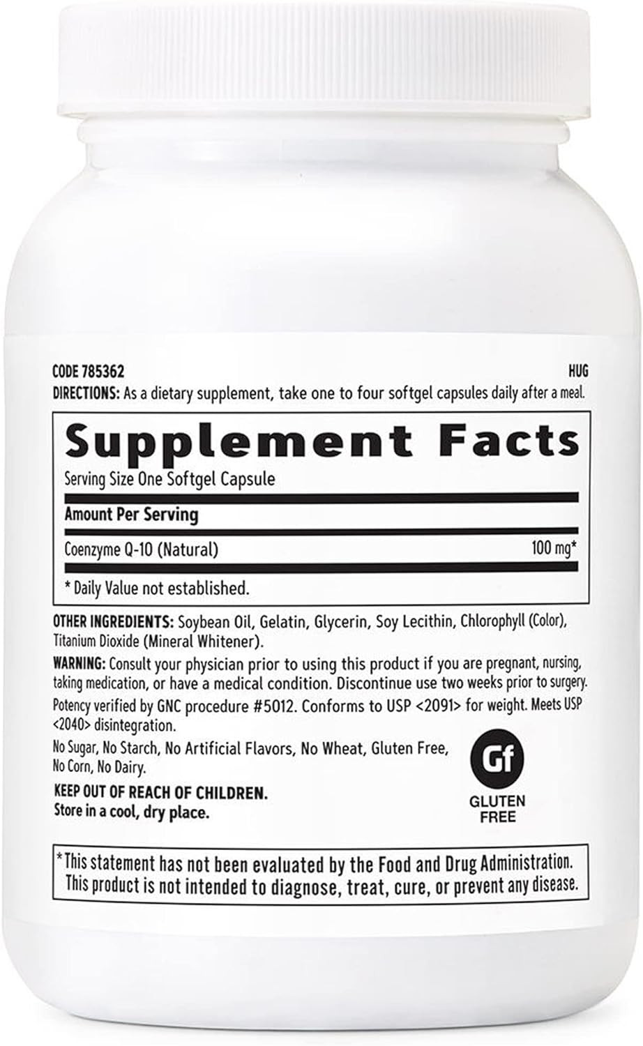 Gnc Coq-10-100Mg | Antioxidant & Cardio Support, Cell Service, And Replenishing | 120 Soft Gels