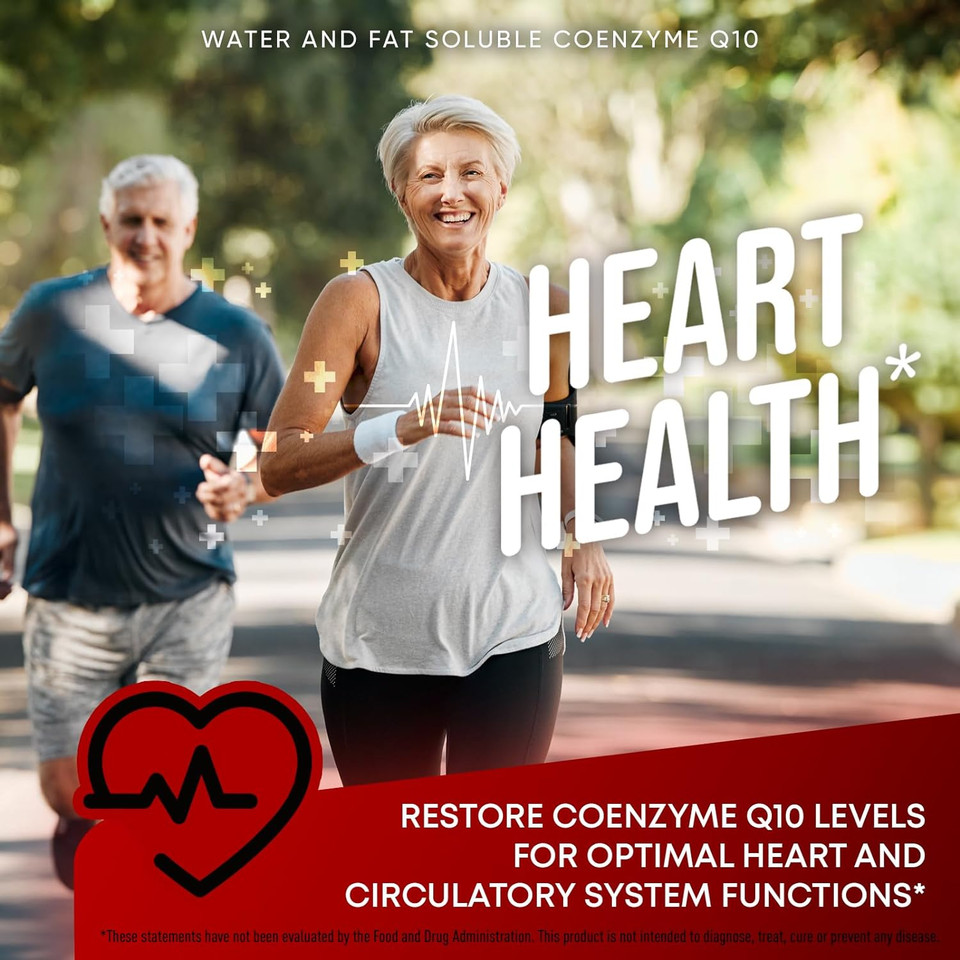 High Absorption Coq10 500Mg - Co Q 10 Supplement 120 Softgels For Heart Health & Energy Production - Enhanced Coq10 Nutritional Supplements With Antioxidant - Alternative To Coq10 400Mg Softgels