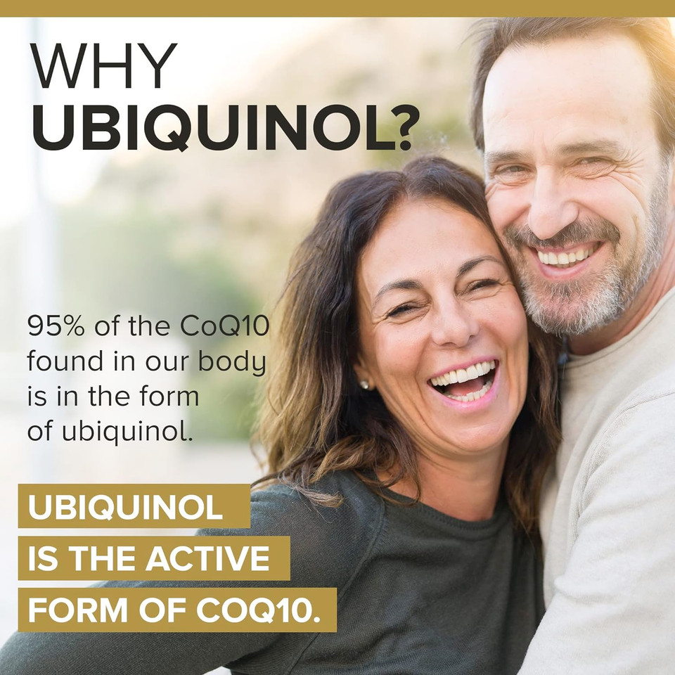 Qunol Ubiquinol Coq10 100Mg Softgels, Ubiquinol - Active Form Of Coenzyme Q10, Antioxidant For Heart Health, Healthy Blood Pressure Levels, Beneficial To Statin Users, 120 Count120 Count (Pack Of 1)