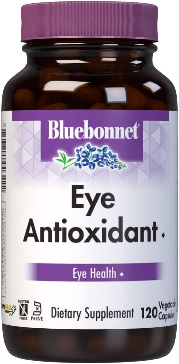 Bluebonnet Eye Antioxidant With Zeaxanthin Formula Vegetarian Capsules, 120 Vcaps