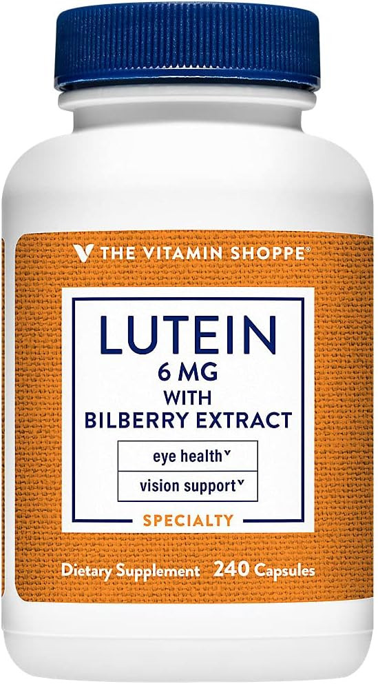The Vitamin Shoppe Lutein With Bilberry - 240 Capsules