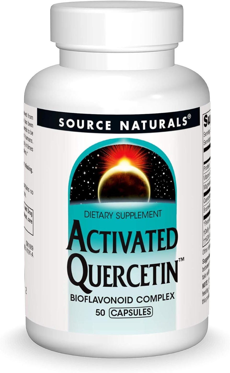 Source Naturals Activated Quercetin - Plant-Derived Bioflavonoid Complex - Seasonal & Immune Defense - 50 Capsules50 Count (Pack Of 1)