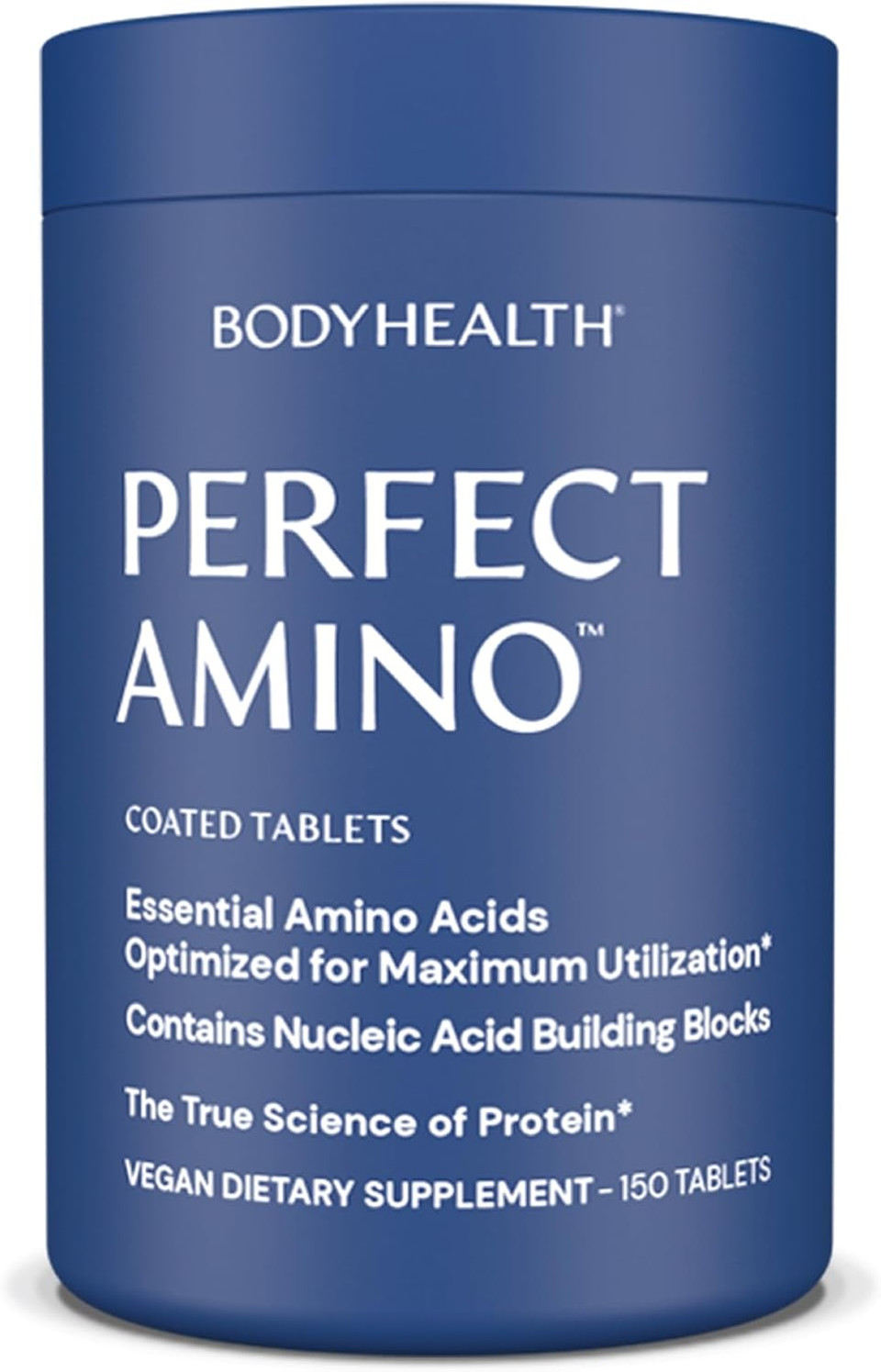 Bodyhealth Perfectamino (600 Ct) Easy To Swallow Tablets, Essential Amino Acids Supplement With Bcaas, Vegan Protein For Pre/Post Workout & Muscle Recovery With Lysine, Tryptophan, Leucine, Methionine