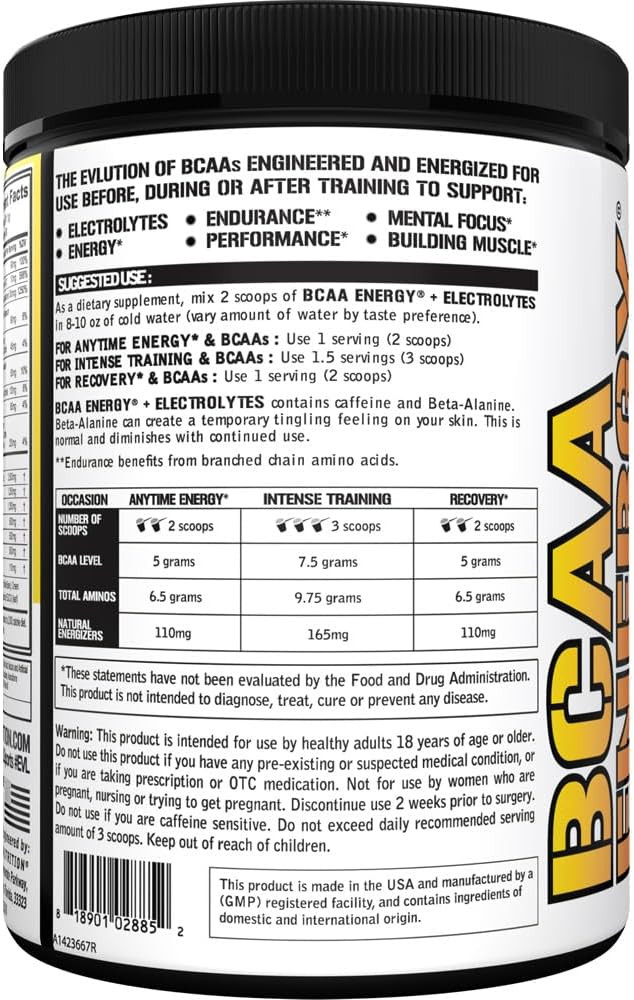 Evl Bcaas Amino Acids Powder - Bcaa Energy Pre Workout Powder For Muscle Recovery Lean Growth And Endurance - Rehydrating Bcaa Powder Post Workout Recovery Drink With 6 Key Electrolytes - Orange Mangoorange Mango30 Servings